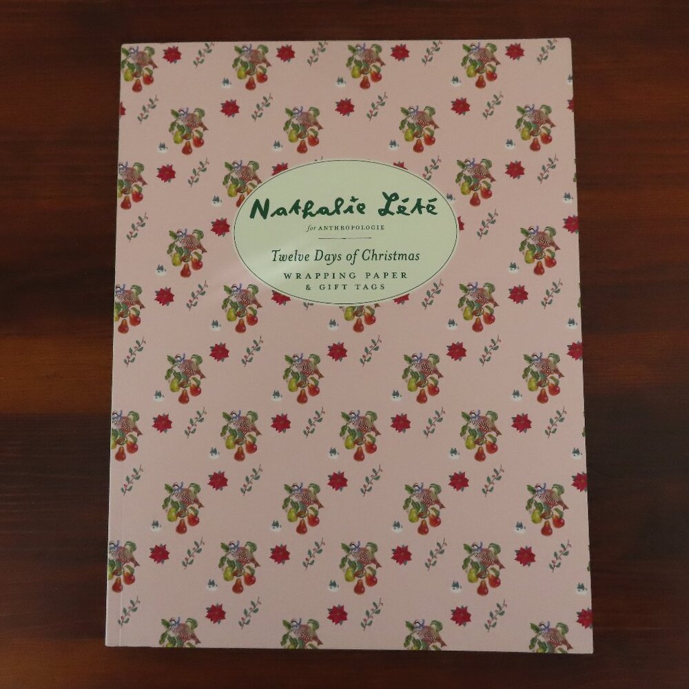 Anthropologie Nathalie Lete Twelve Days of Christmas Wrapping Paper & Gift Tags